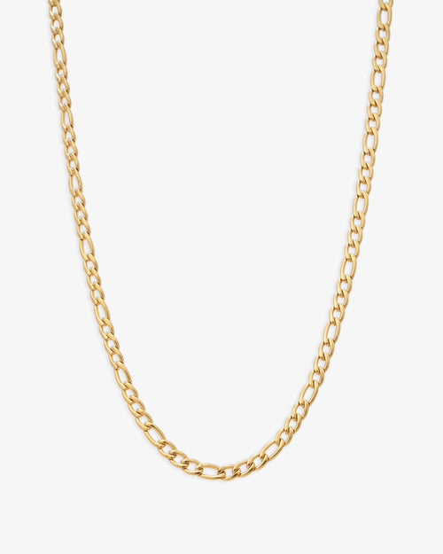 3mm figaro chain 14k yellow gold icecartel new main