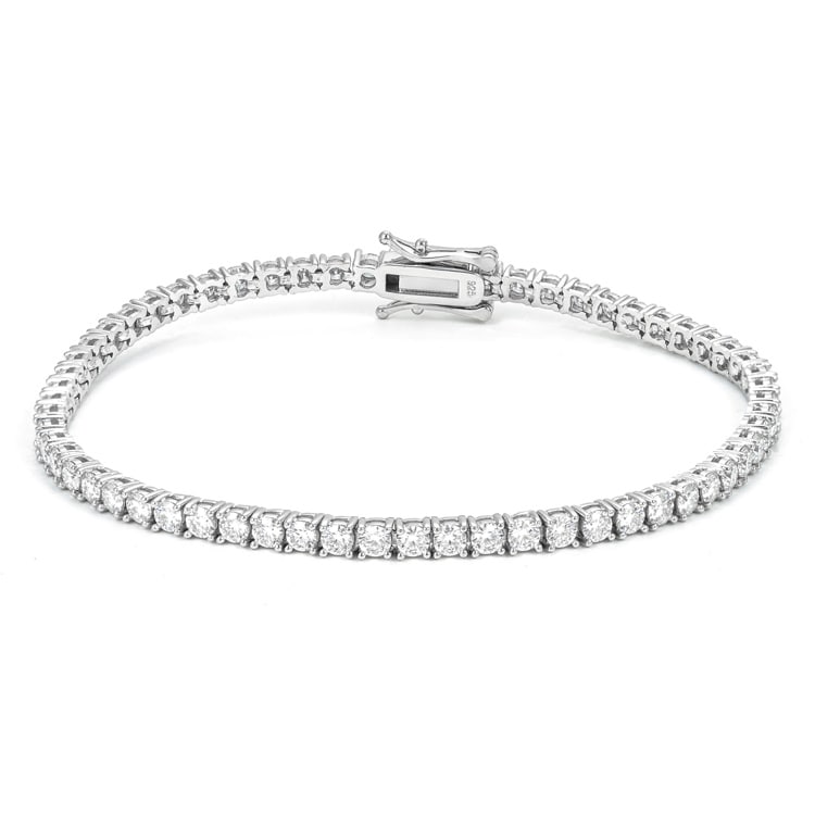 3MM iced out tennis bracelet mens background