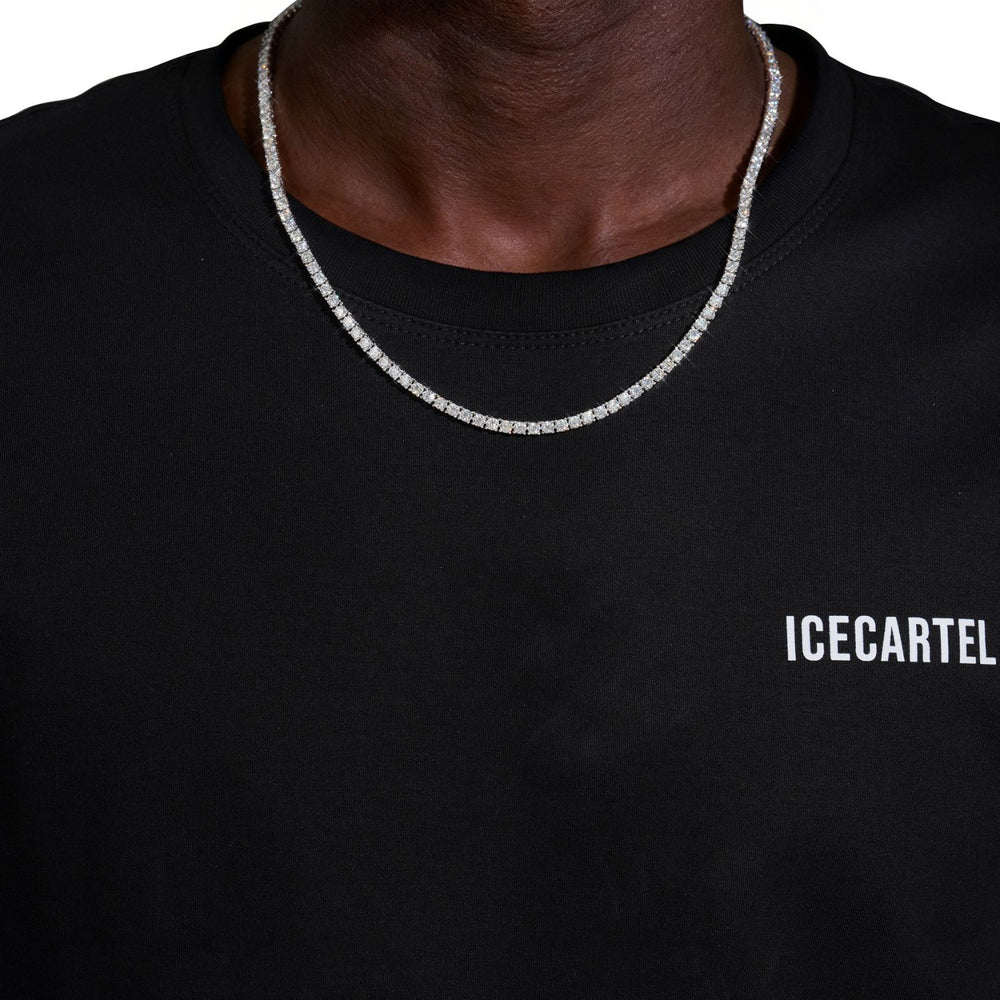 3mm moissanite tennis chain 14k white gold icecartel model