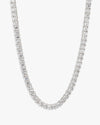 VVS Tennis Chain 14K Gold (ALL SIZES) - White Gold 3MM