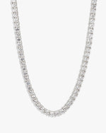VVS Tennis Chain 14K Gold (ALL SIZES) - White Gold 3MM
