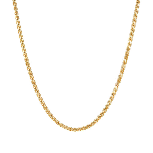 3mm wheat link chain 14k yellow gold icecartel main
