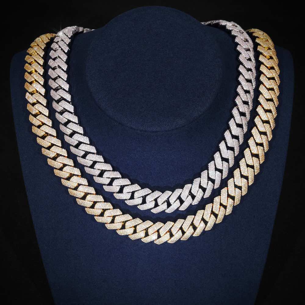 4-row 15mm moissanite cuban link chain icecartel 2 colors