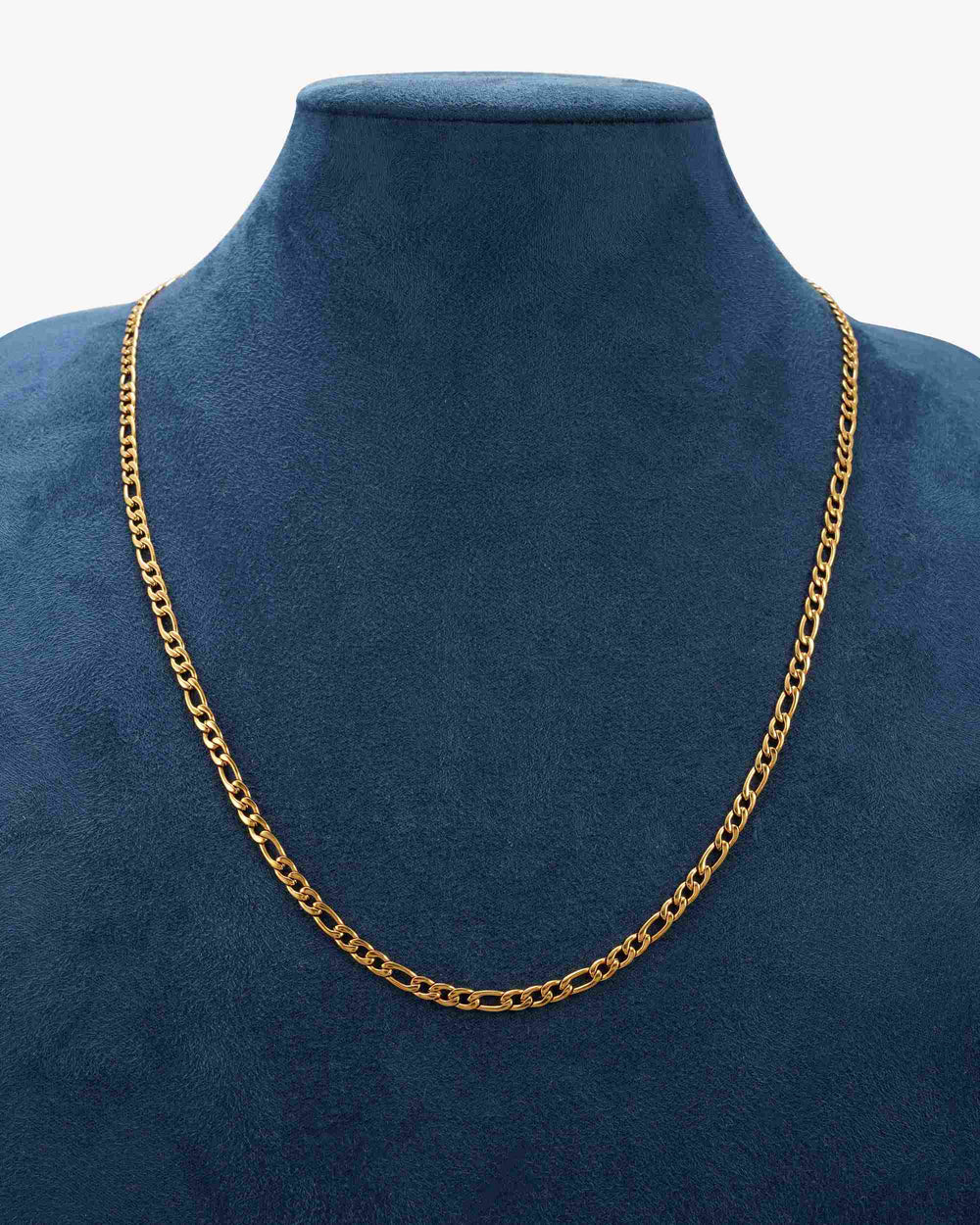 4mm Figaro chain 14k yellow gold icecartel new display