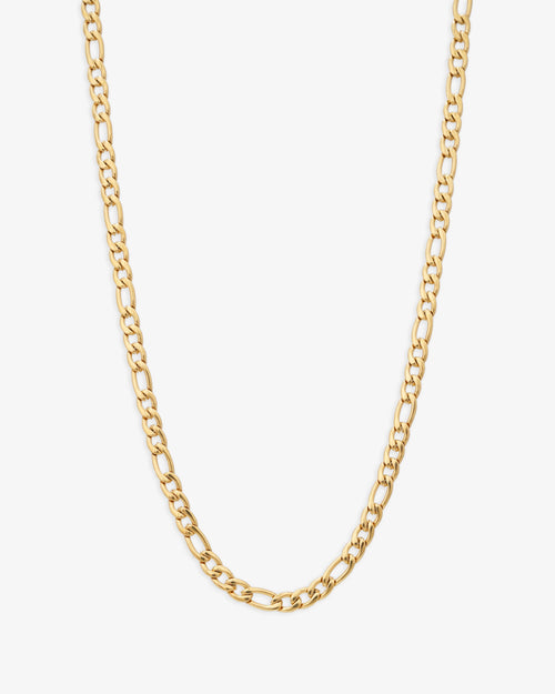 4mm Figaro chain 14k yellow gold icecartel new main