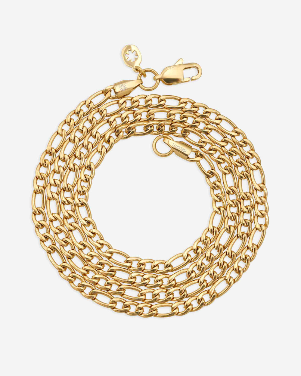 4mm Figaro chain 14k yellow gold icecartel new top