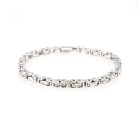 4mm byzantine bracelet 14k white gold icecartel main