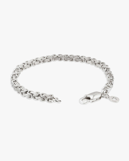 4mm byzantine bracelet silver icecartel px white lock