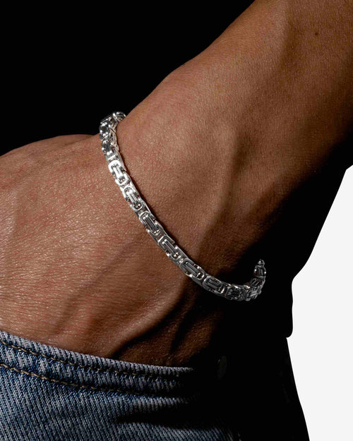 4mm byzantine bracelet silver icecartel px white model