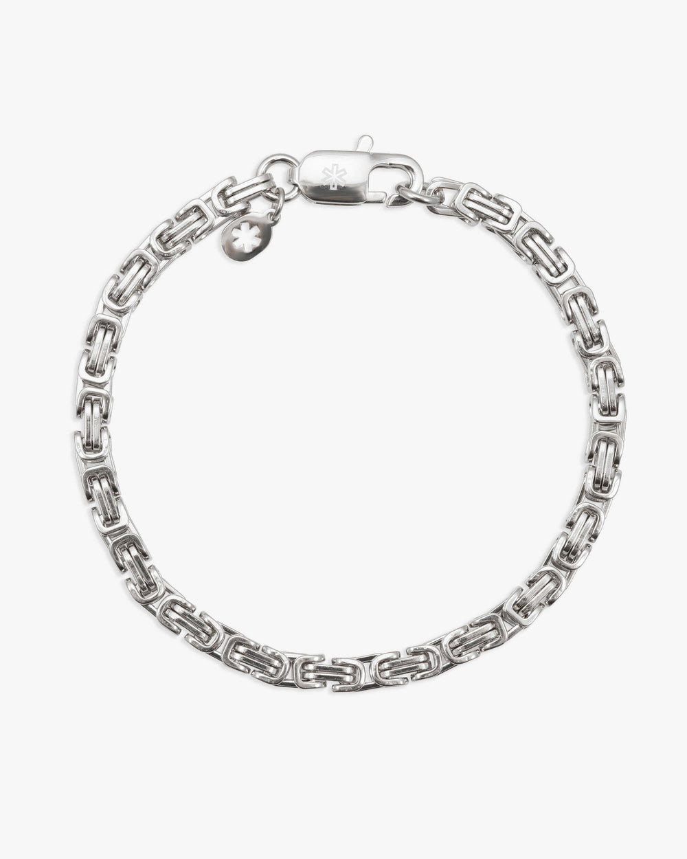 4mm byzantine bracelet silver icecartel px white o