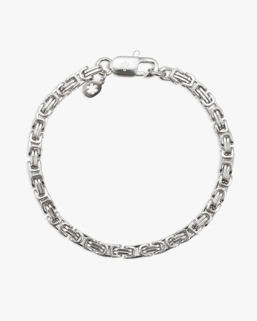4mm byzantine bracelet silver icecartel px white o