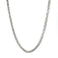 4mm byzantine chain 14k white gold icecartel
