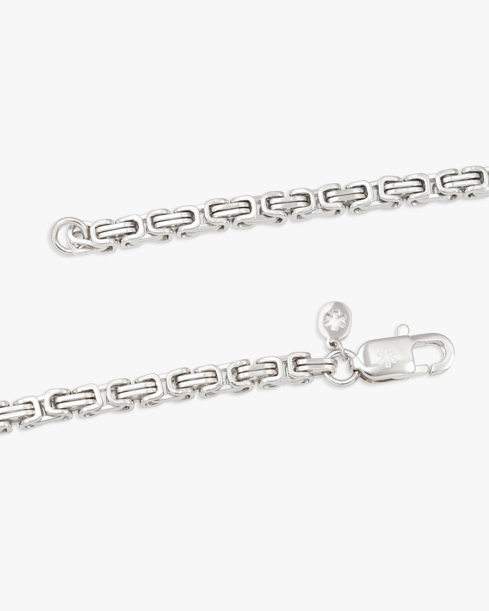 4mm byzantine chain silver icecartel lock