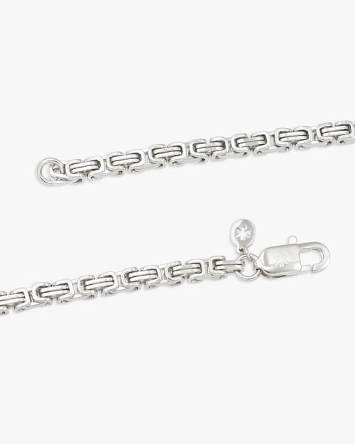 4mm byzantine chain silver icecartel lock