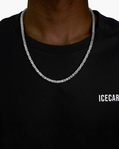 4mm byzantine chain silver icecartel model