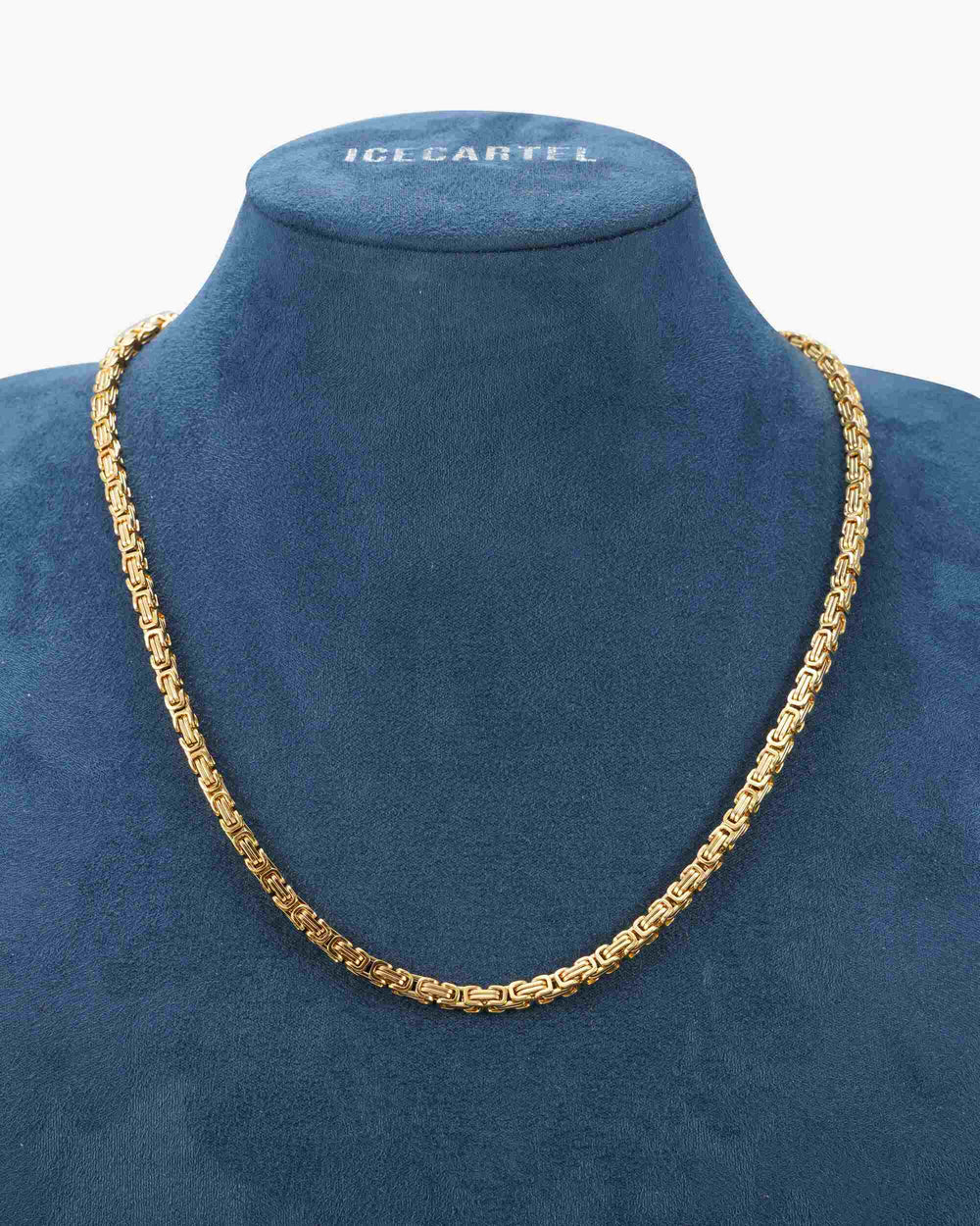 4mm byzantine chain silver icecartel yellow display