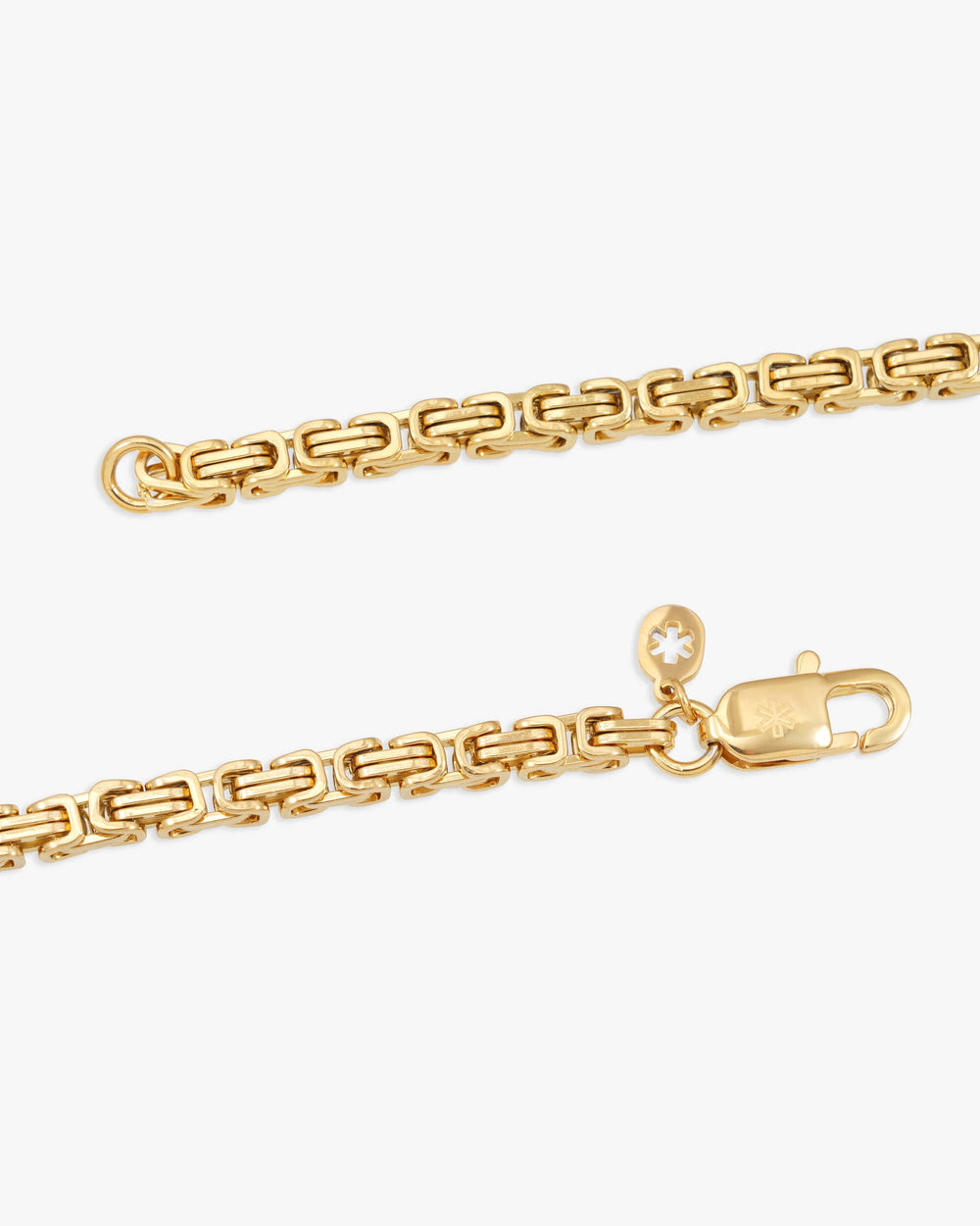4mm byzantine chain silver icecartel yellow lock