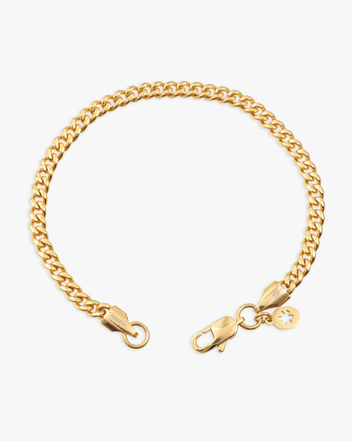 4mm cuban link bracelet 14k gold icecartel lock