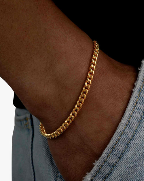 4mm cuban link bracelet 14k gold icecartel model