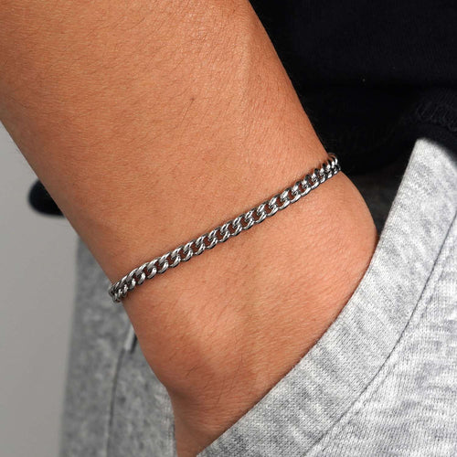 4mm cuban link bracelet 14k white gold icecartel model