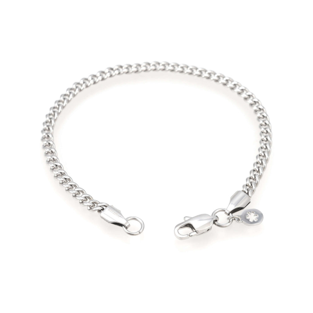 4mm cuban link bracelet 14k white gold icecartel o