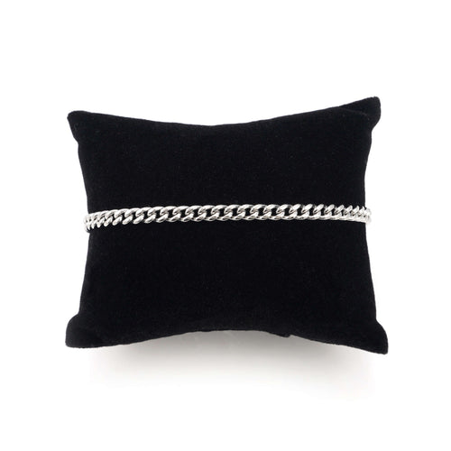 4mm cuban link bracelet 14k white gold icecartel pillow