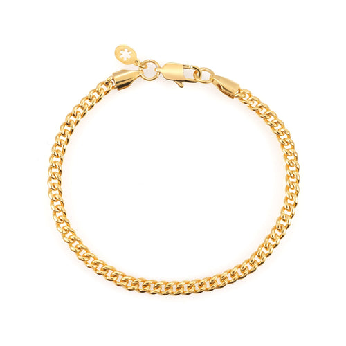 4mm cuban link bracelet 14k yellow gold icecartel main
