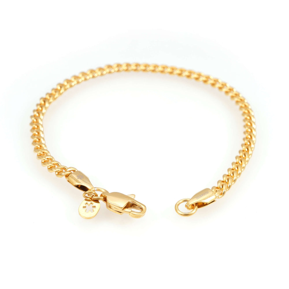 4mm cuban link bracelet 14k yellow gold icecartel o