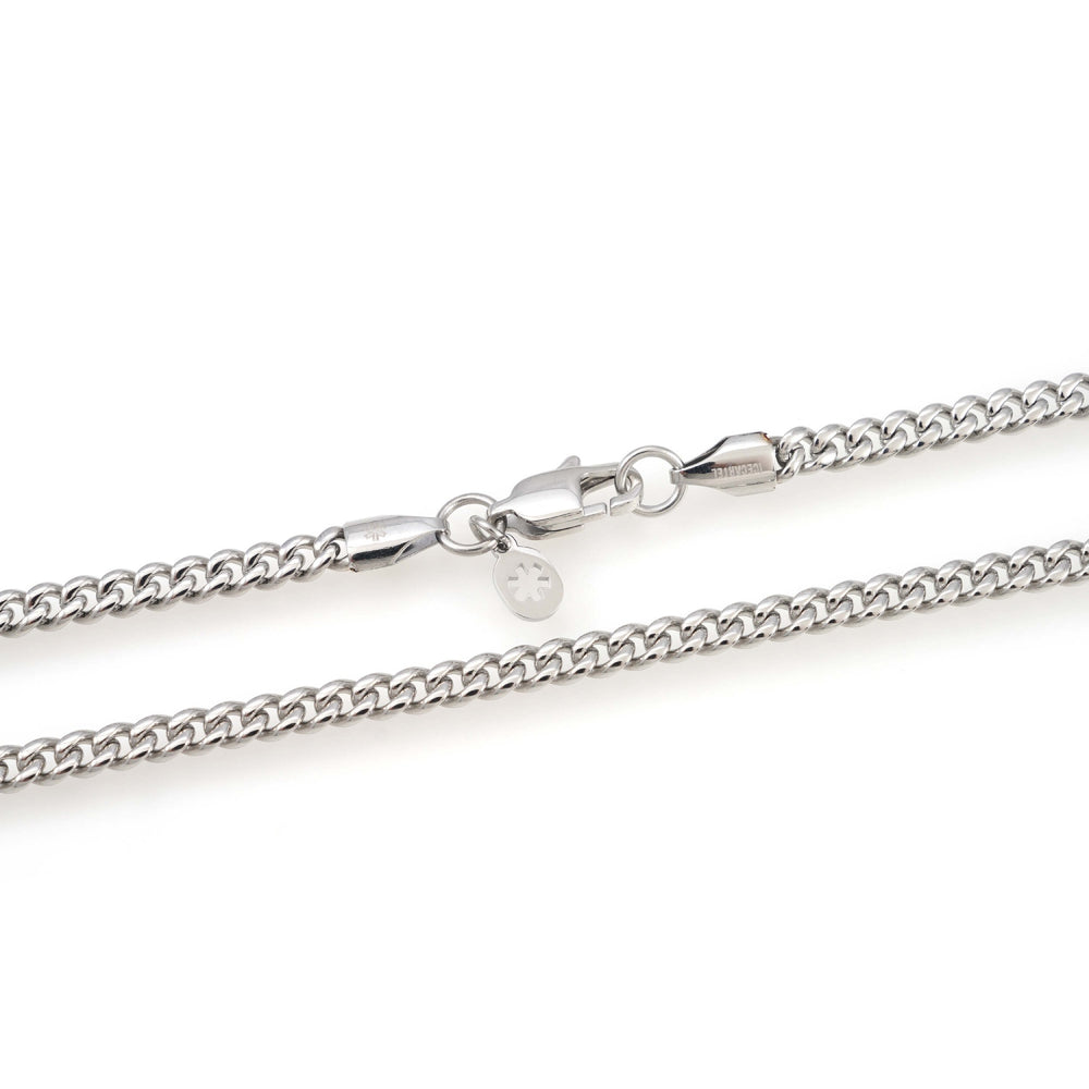 4mm cuban link chain 14k white gold icecartel lock