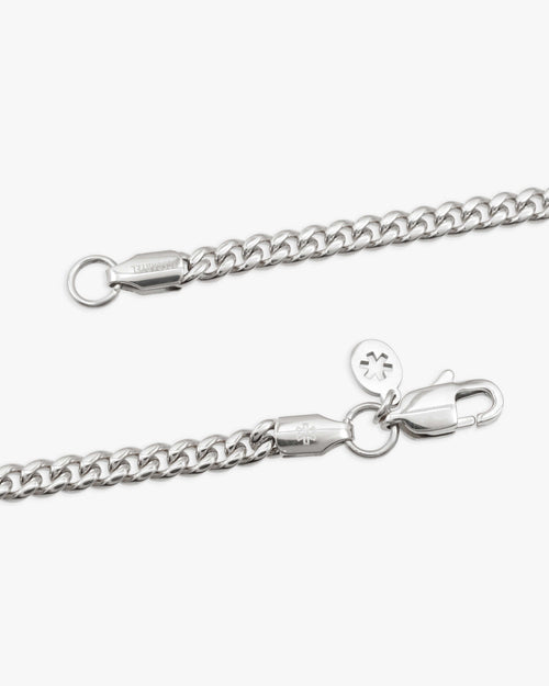 4mm cuban link chain silver icecartel lock