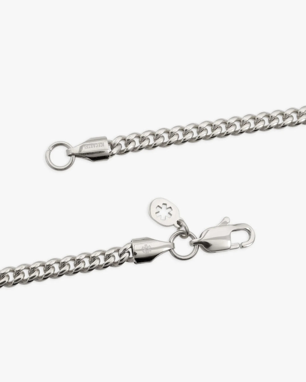 4mm cuban link chain solid silver icecartel clasp