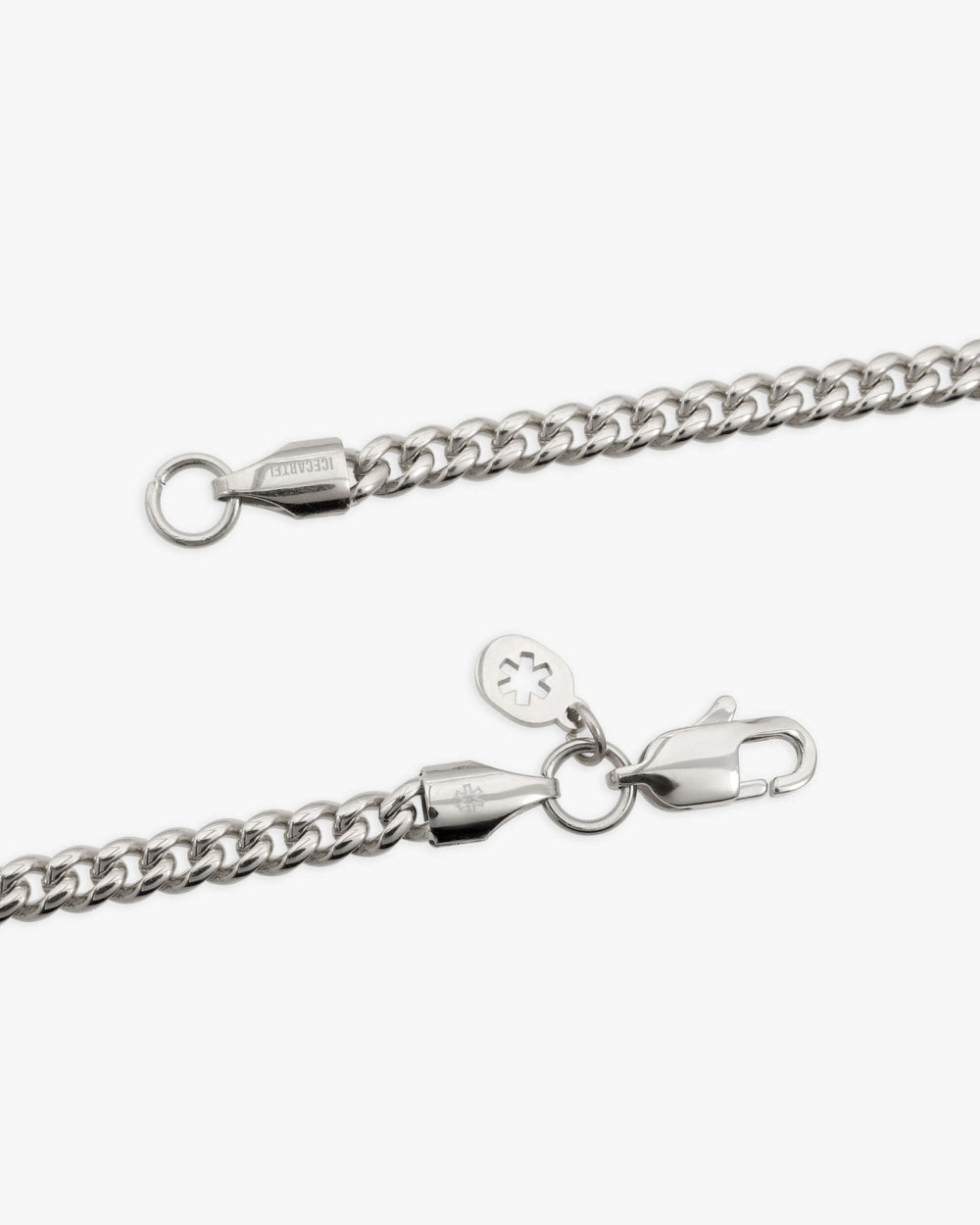 4mm cuban link chain solid silver icecartel clasp