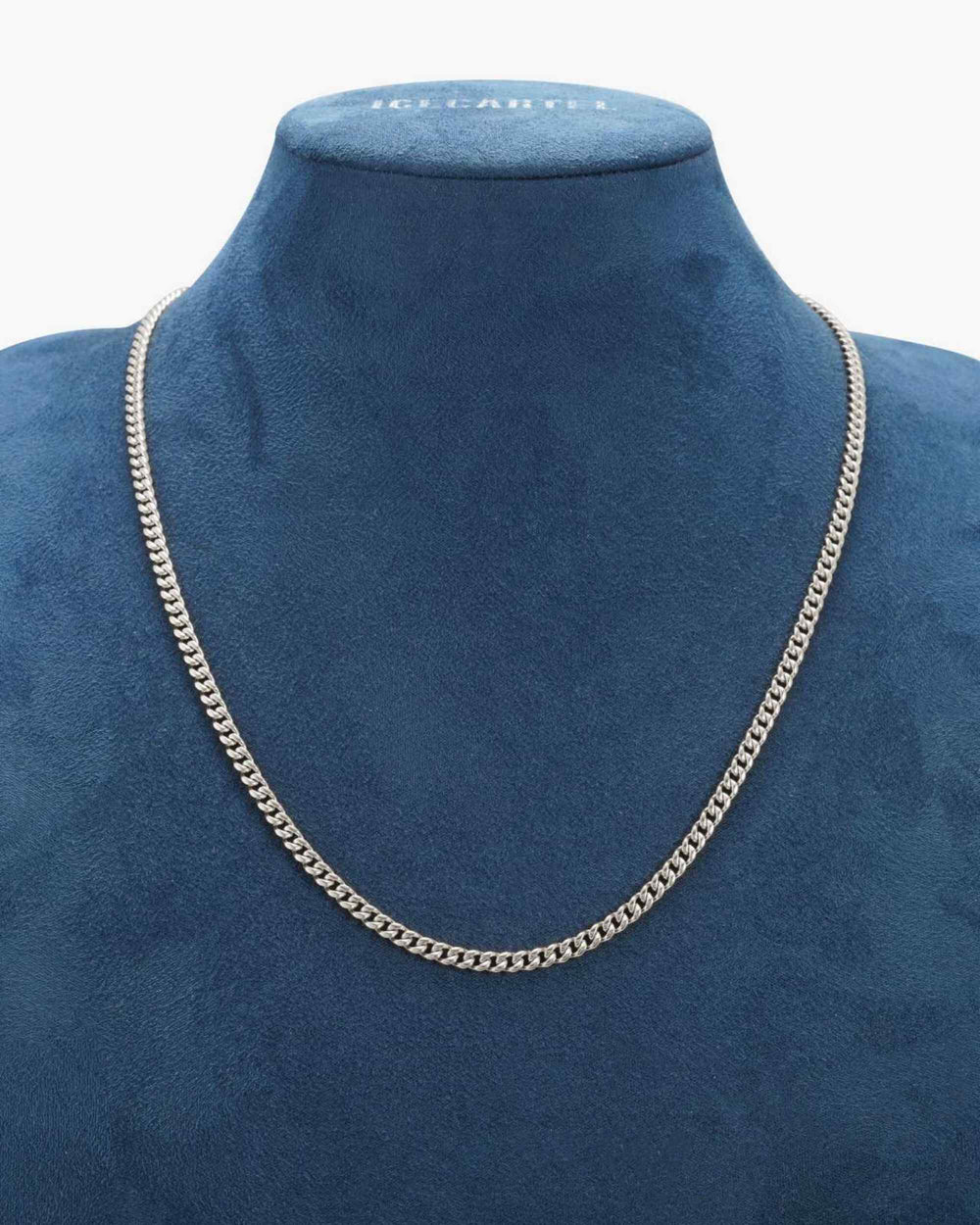 4mm cuban link chain solid silver icecartel display