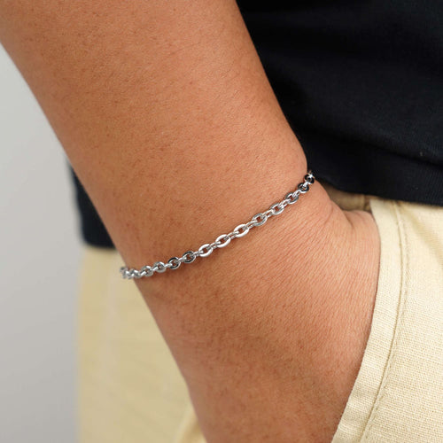 4mm curb link bracelet 14k white gold icecartel model