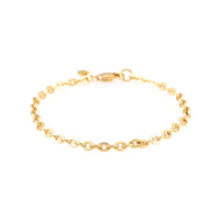 4mm curb link bracelet 14k yellow gold icecartel main