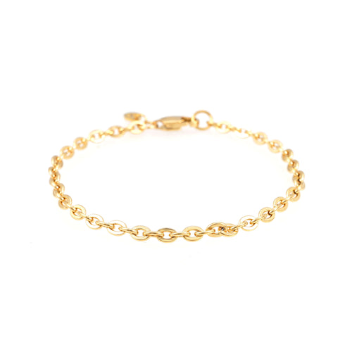 4mm curb link bracelet 14k yellow gold icecartel main