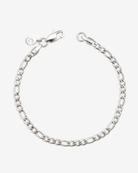 4mm figaro bracelet 14k white gold icecartel main new