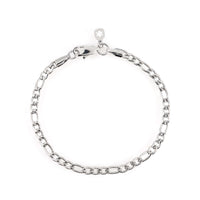 4mm figaro bracelet 14k white gold icecartel main