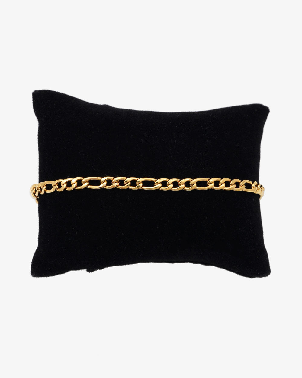 4mm figaro bracelet 14k yellow gold icecartel display new