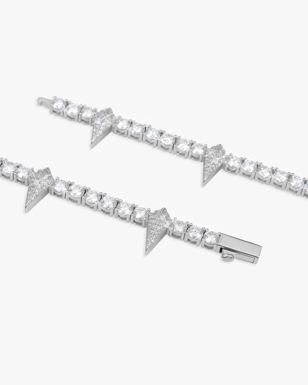 4mm moissanite spiked tennis chain 14k gold f6f6f6 icecartel lock