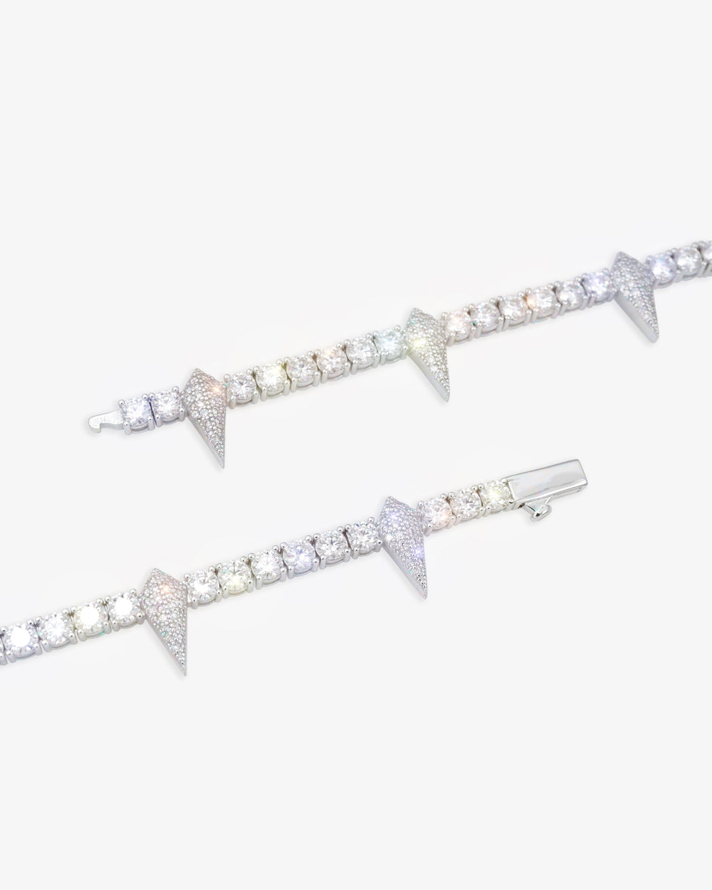 4mm moissanite spiked tennis chain 14k gold f6f6f6 icecartel new lock
