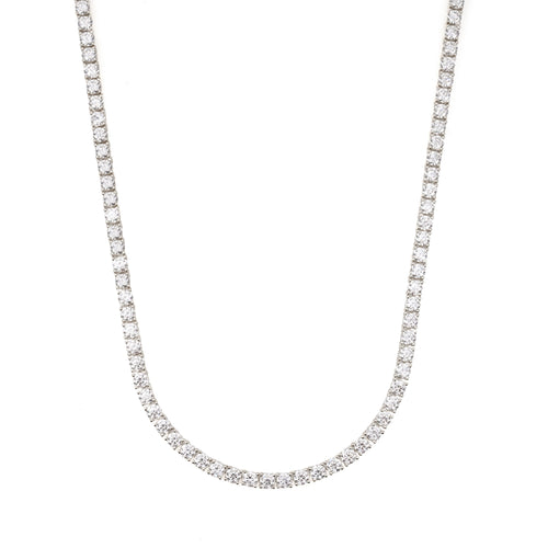 4MM Moissanite Tennis Chain 14K Gold
