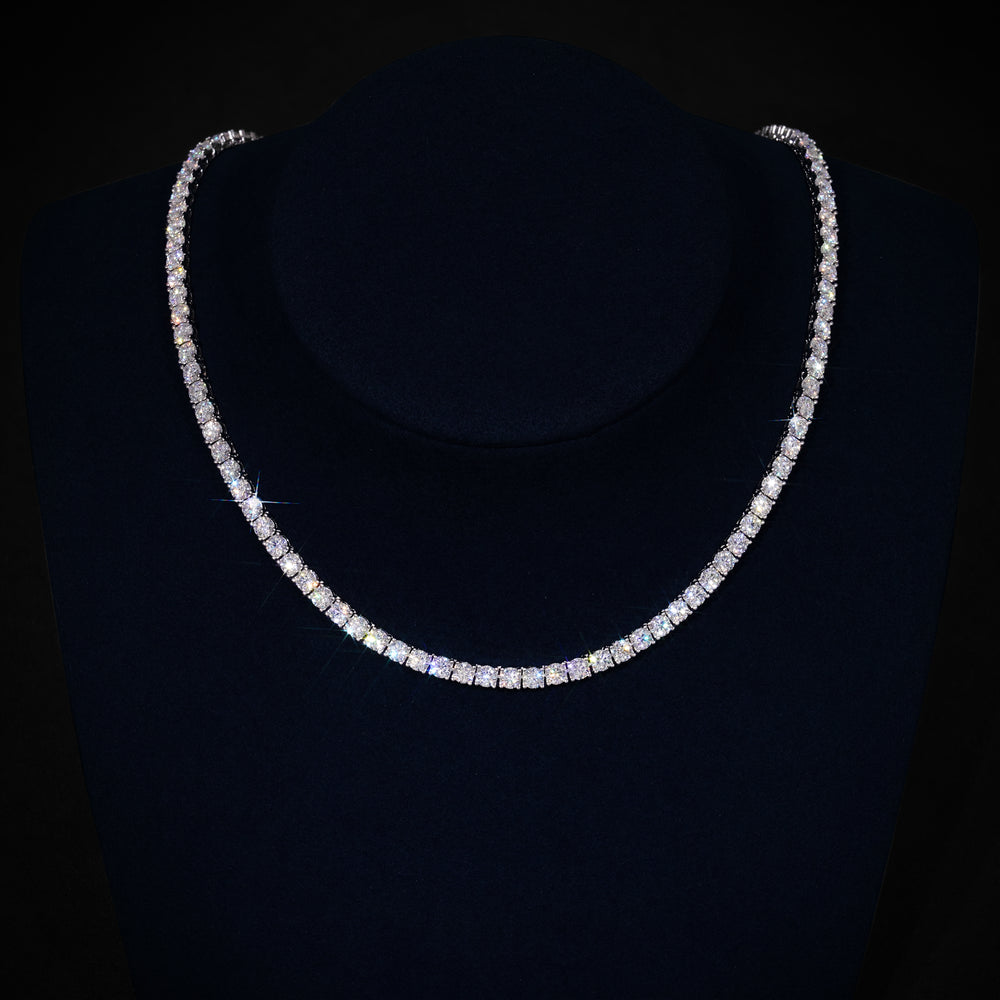 4MM Moissanite Tennis Chain neck