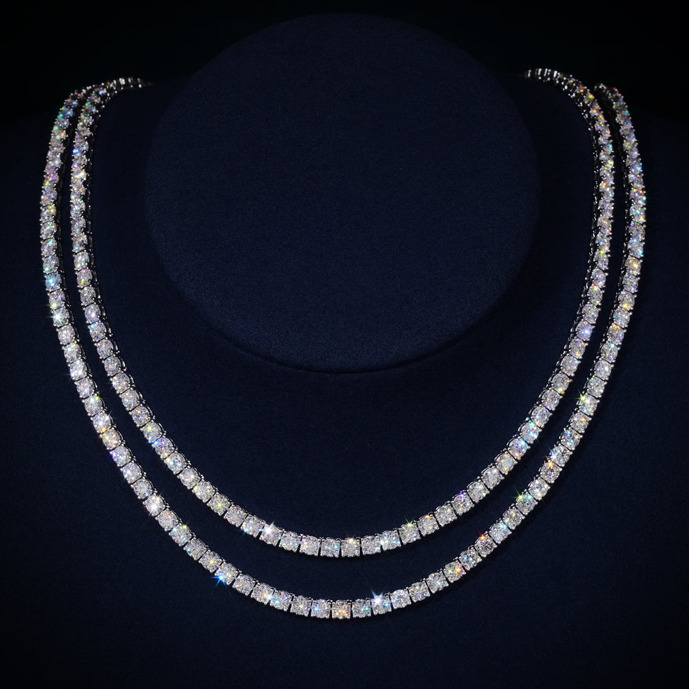 4MM Moissanite Tennis Chain Necklace