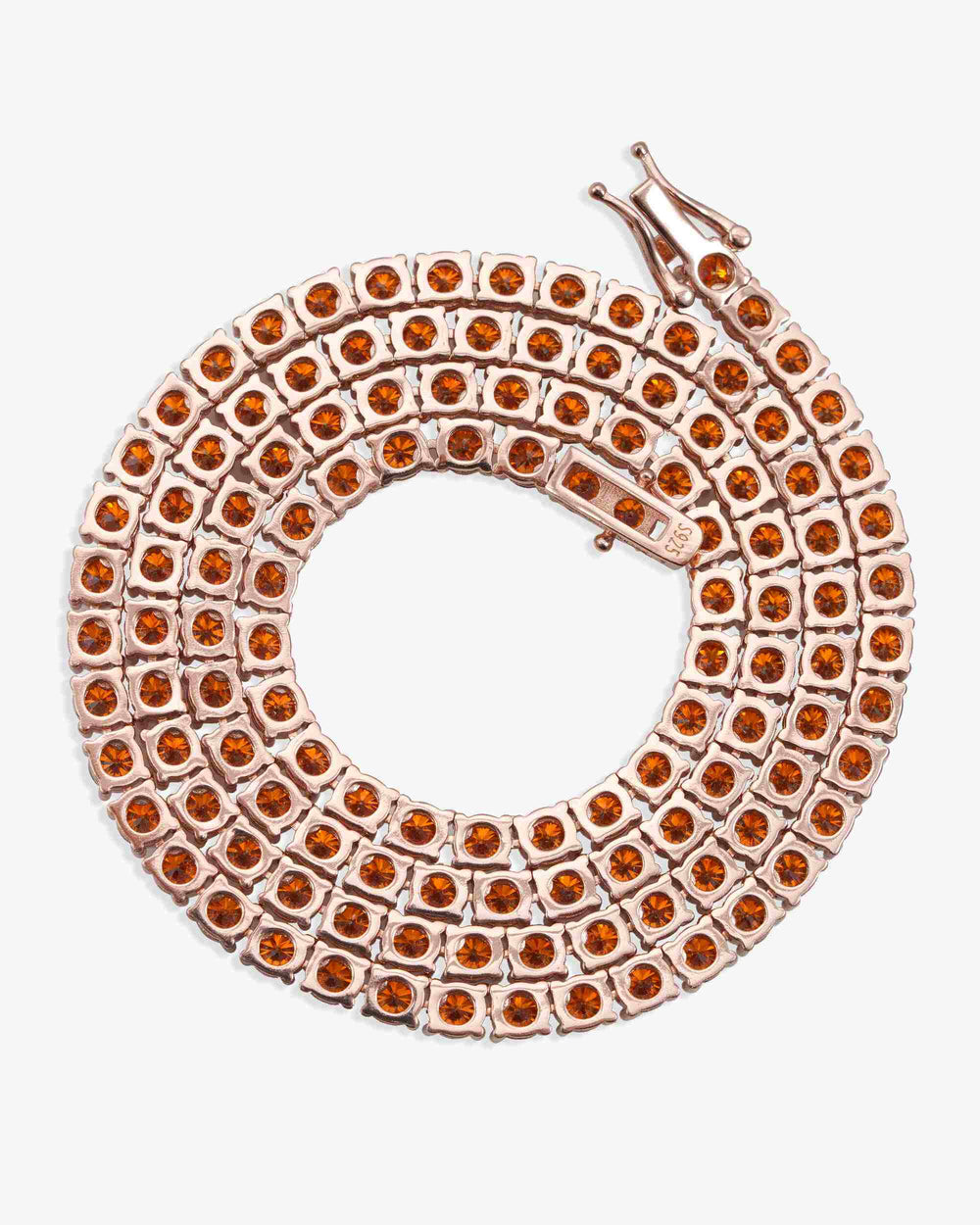 4mm red moissanite tennis chain 14k gold icecartel px bot