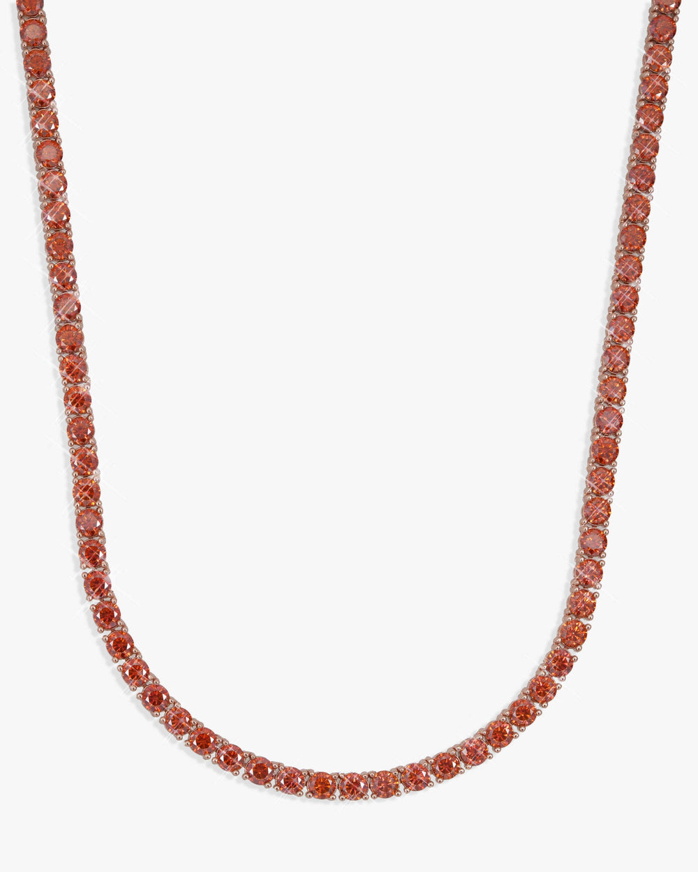 4mm red moissanite tennis chain 14k gold icecartel px main