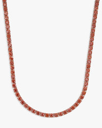 4mm red moissanite tennis chain 14k gold icecartel px main