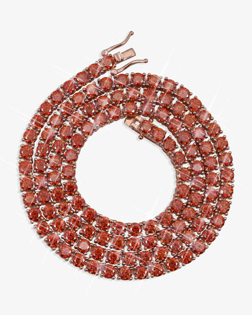 4mm red moissanite tennis chain 14k gold icecartel px top
