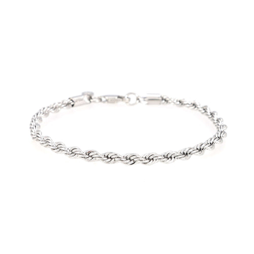 4mm rope bracelet 14k white gold icecartel main