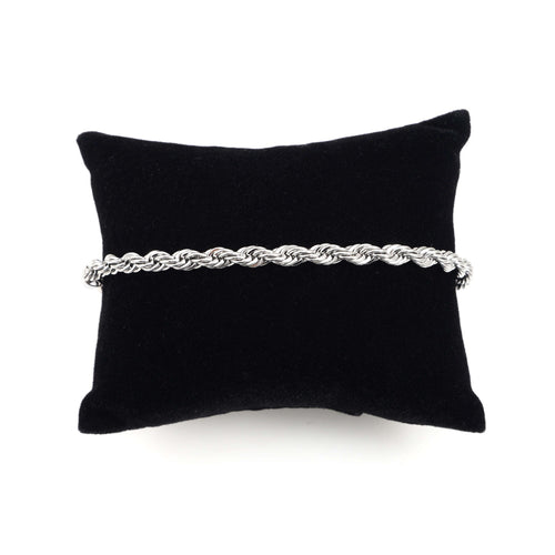 4mm rope bracelet 14k white gold icecartel pillow